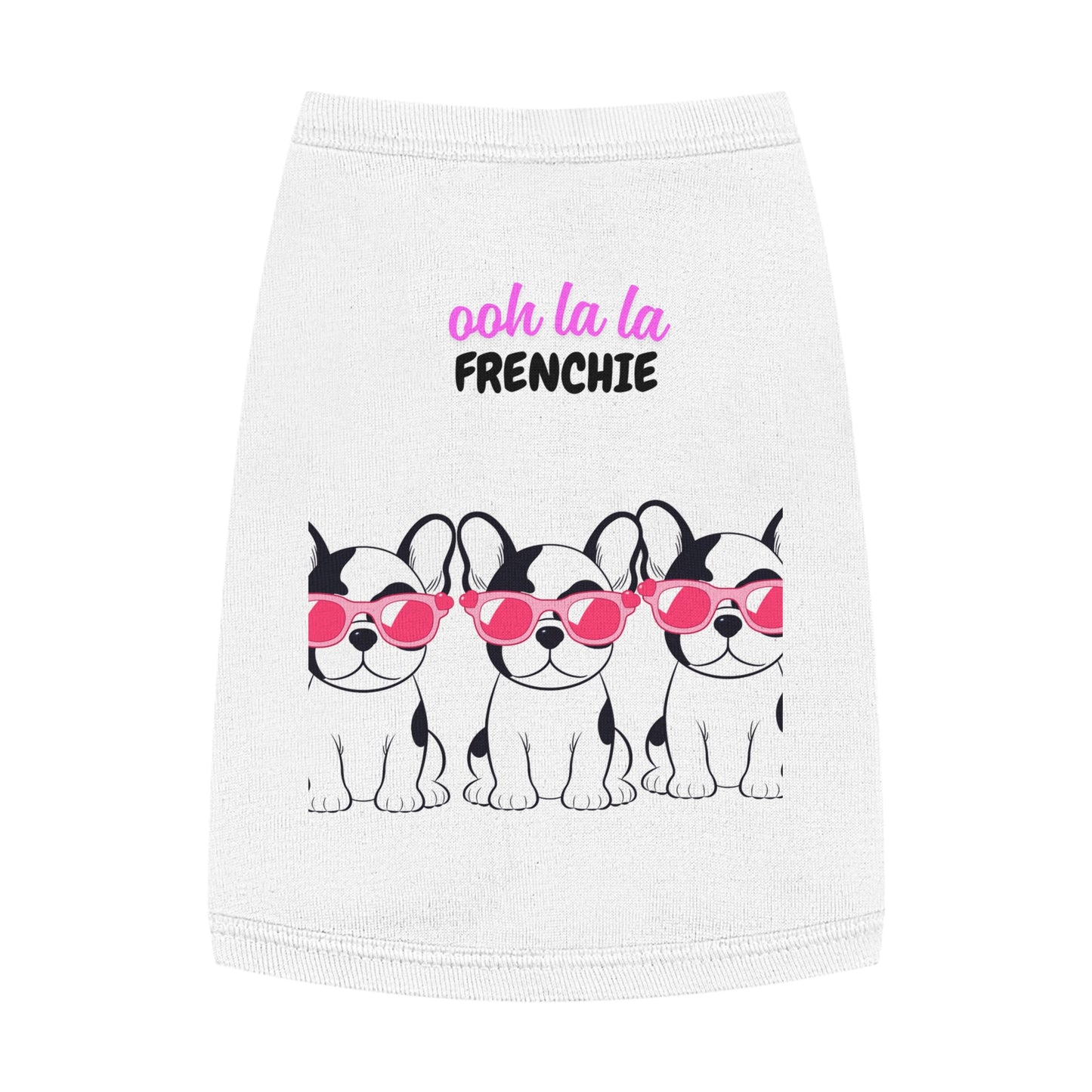 French Bulldog Pet Tank Top, Cute Dog Apparel, Ooh La La Frenchie Shirt, Pet Fashion, Dog Lover Gift