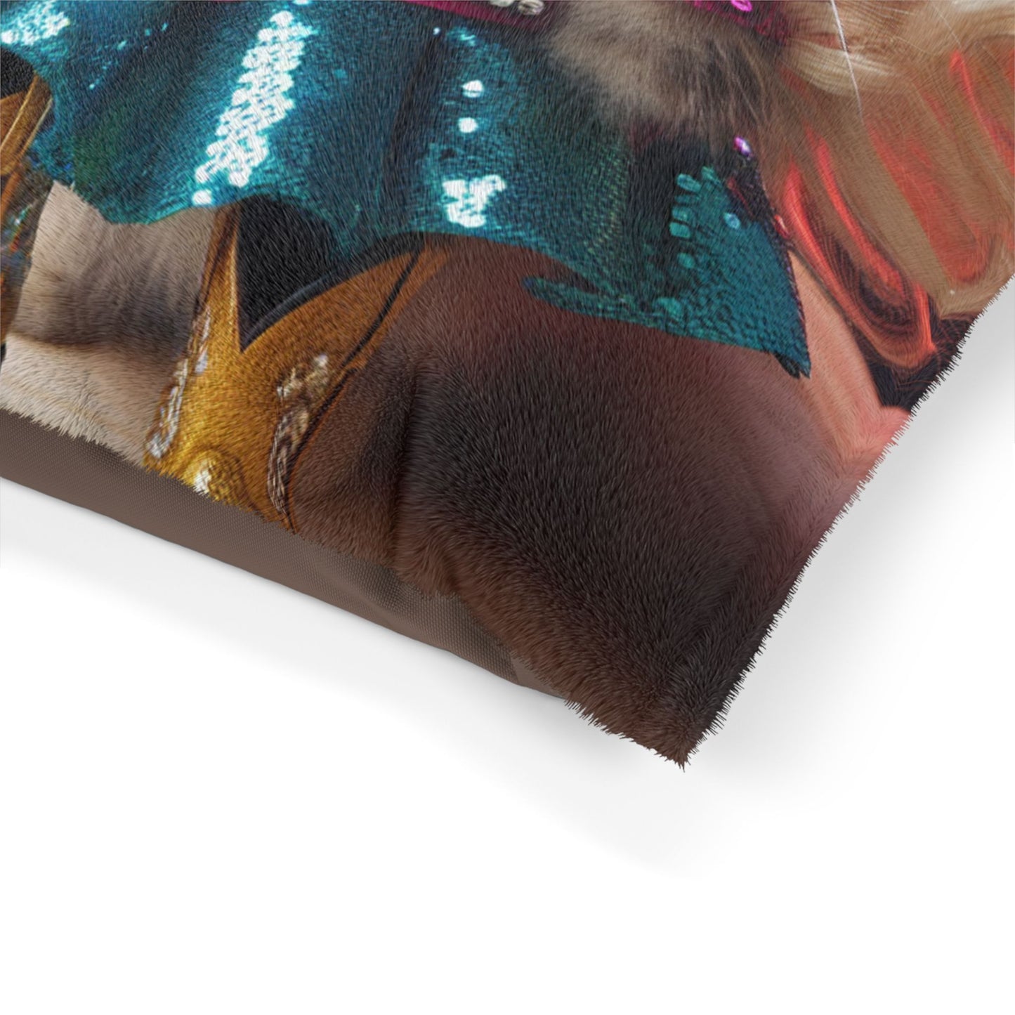 Glamorous Cat Pet Bed, Fun Furry Friends, Cozy Cat Nap Mat, Cute Pet Cushion, Stylish Animal Bed, Pet Accessory for Holidays