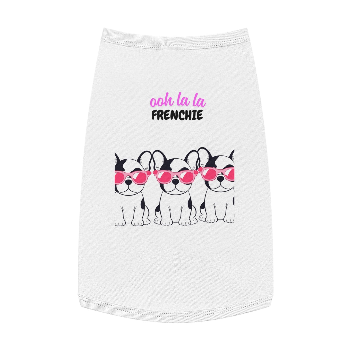 French Bulldog Pet Tank Top, Cute Dog Apparel, Ooh La La Frenchie Shirt, Pet Fashion, Dog Lover Gift